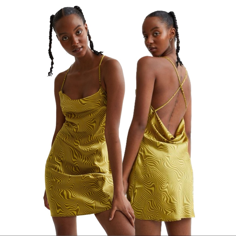 H&M Short Satin Dress